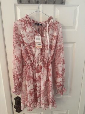 Dior pattern inspired dress